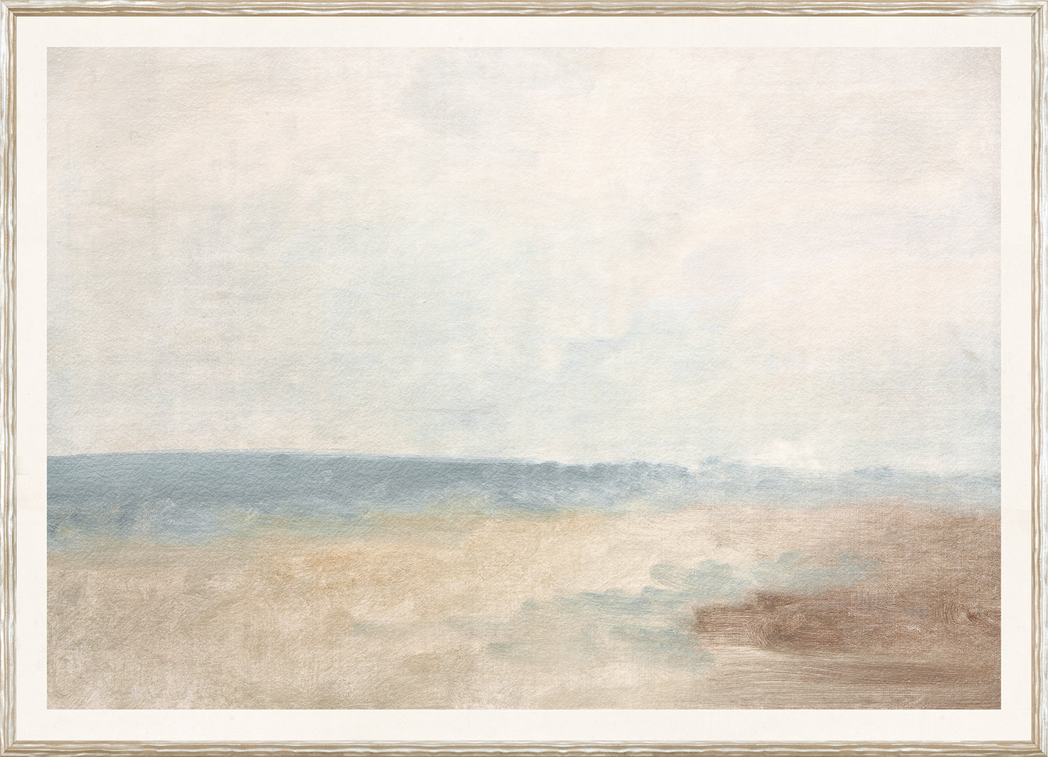 Pastel Sea View V framed art print