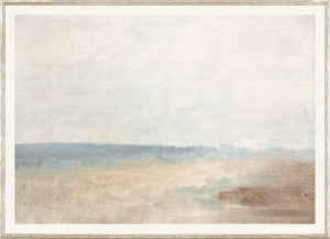 Pastel Sea View V framed art print