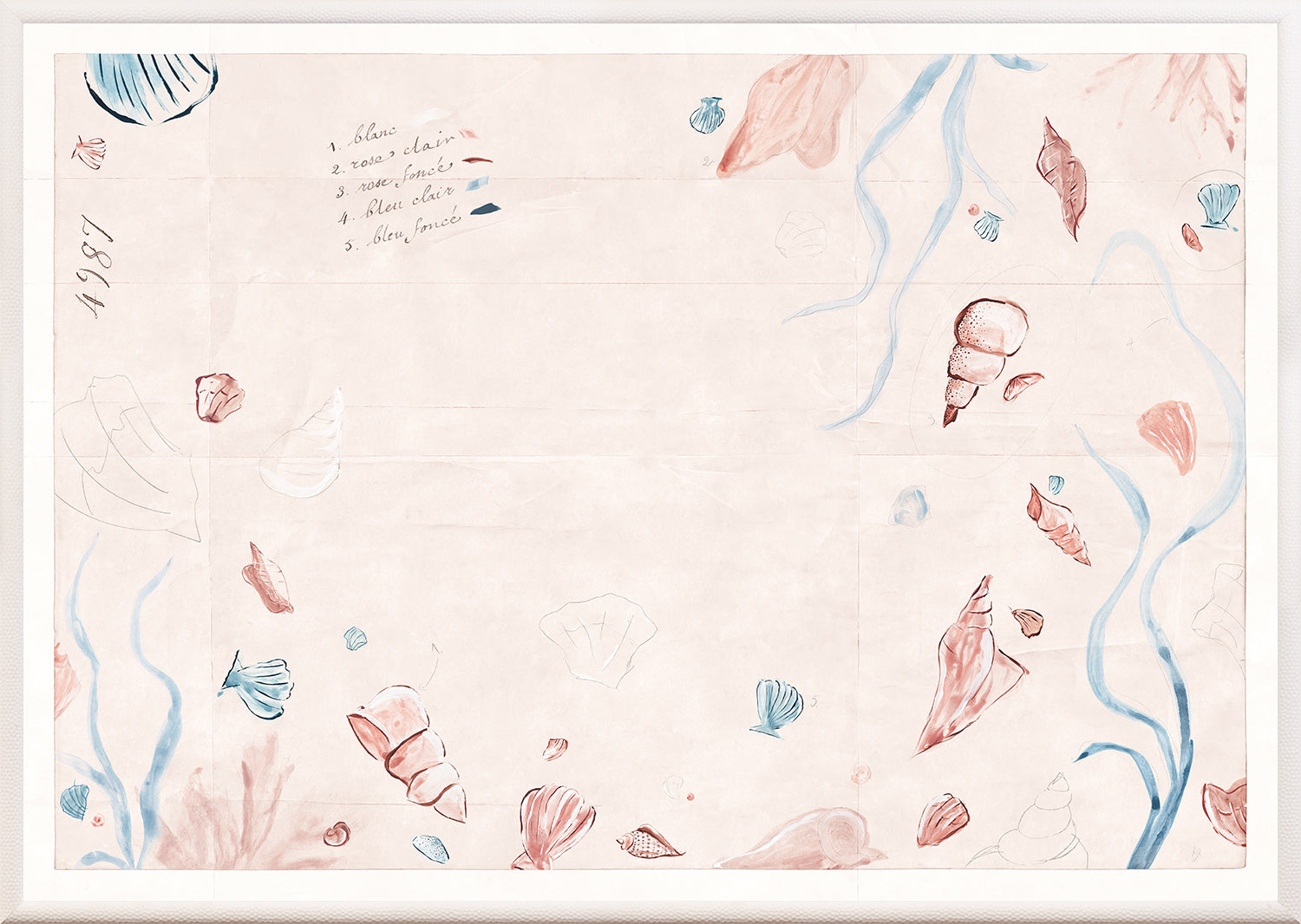 De la Mer, Blush, Mid — Celadon Art at Laurie Yapp Home.