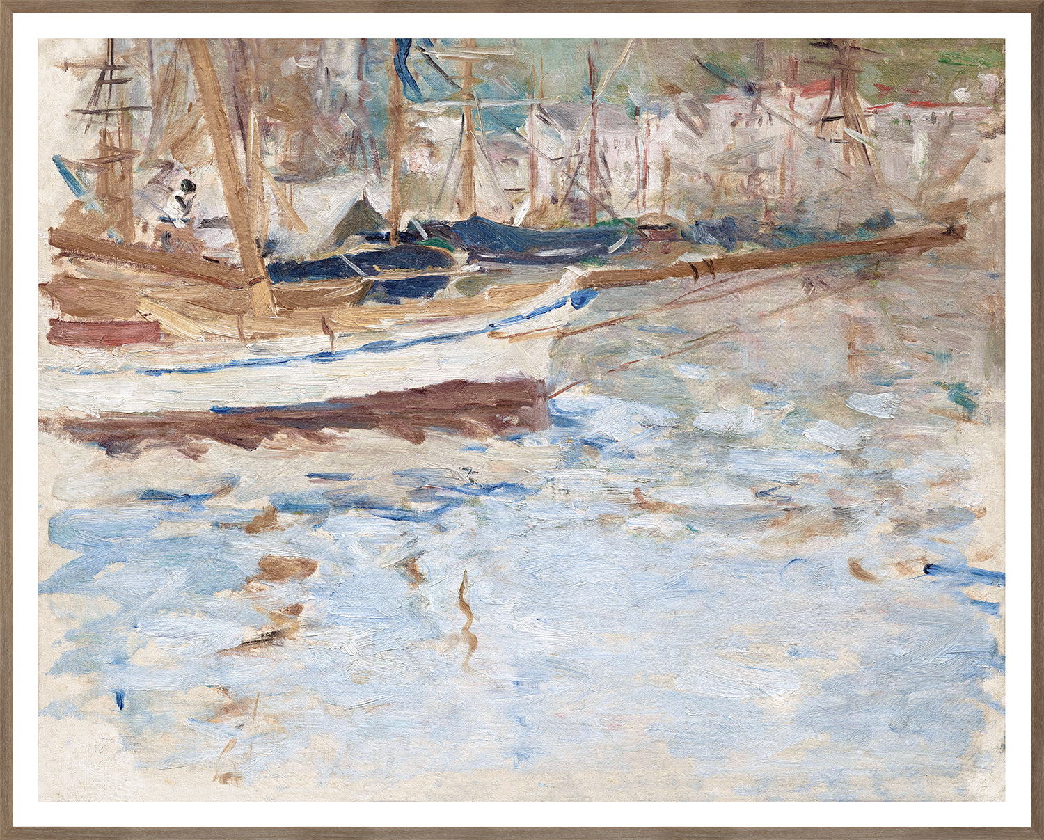 Port of Nice, Glass Framed — Celadon Art at Laurie Yapp Home.