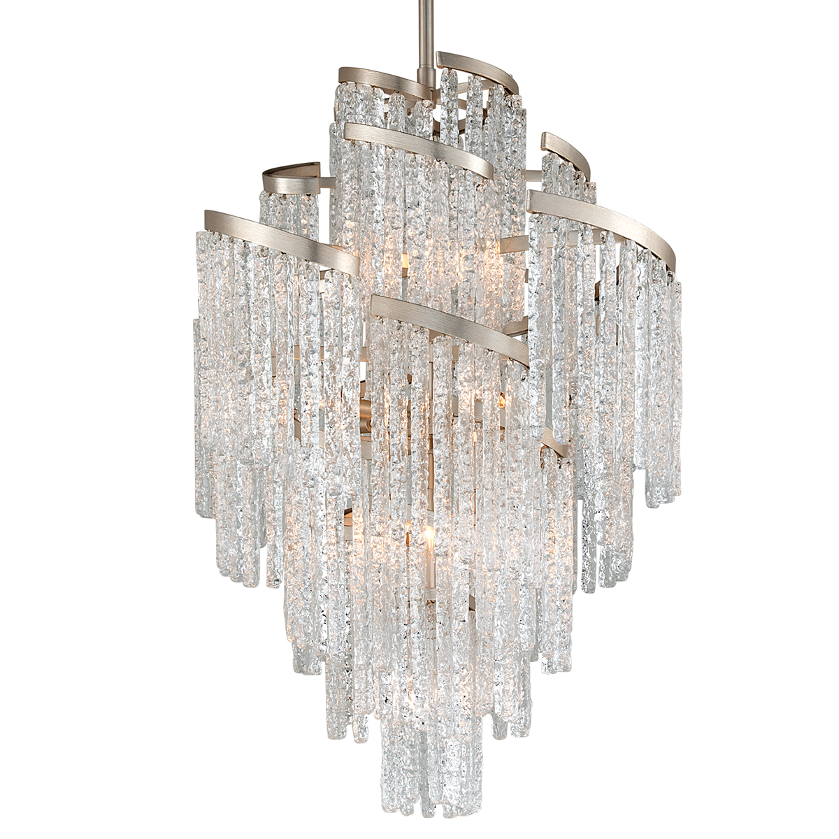 Mont Blanc Chandelier 36" — a Corbett chandelier for dining rooms, entries, and living rooms at Laurie Yapp Home.