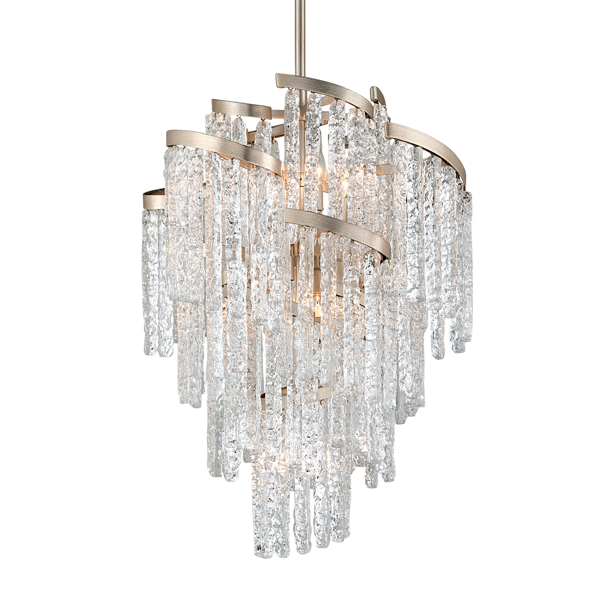 Mont Blanc Chandelier 25" — a Corbett chandelier for dining rooms, entries, and living rooms at Laurie Yapp Home.