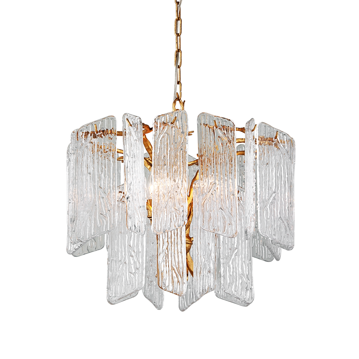 Piemonte Chandelier 24.25" — a Corbett chandelier for dining rooms, entries, and living rooms at Laurie Yapp Home.