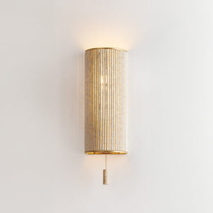 Hampden Wall Sconce shown from the front to reveal the arm curve and shade silhouette.