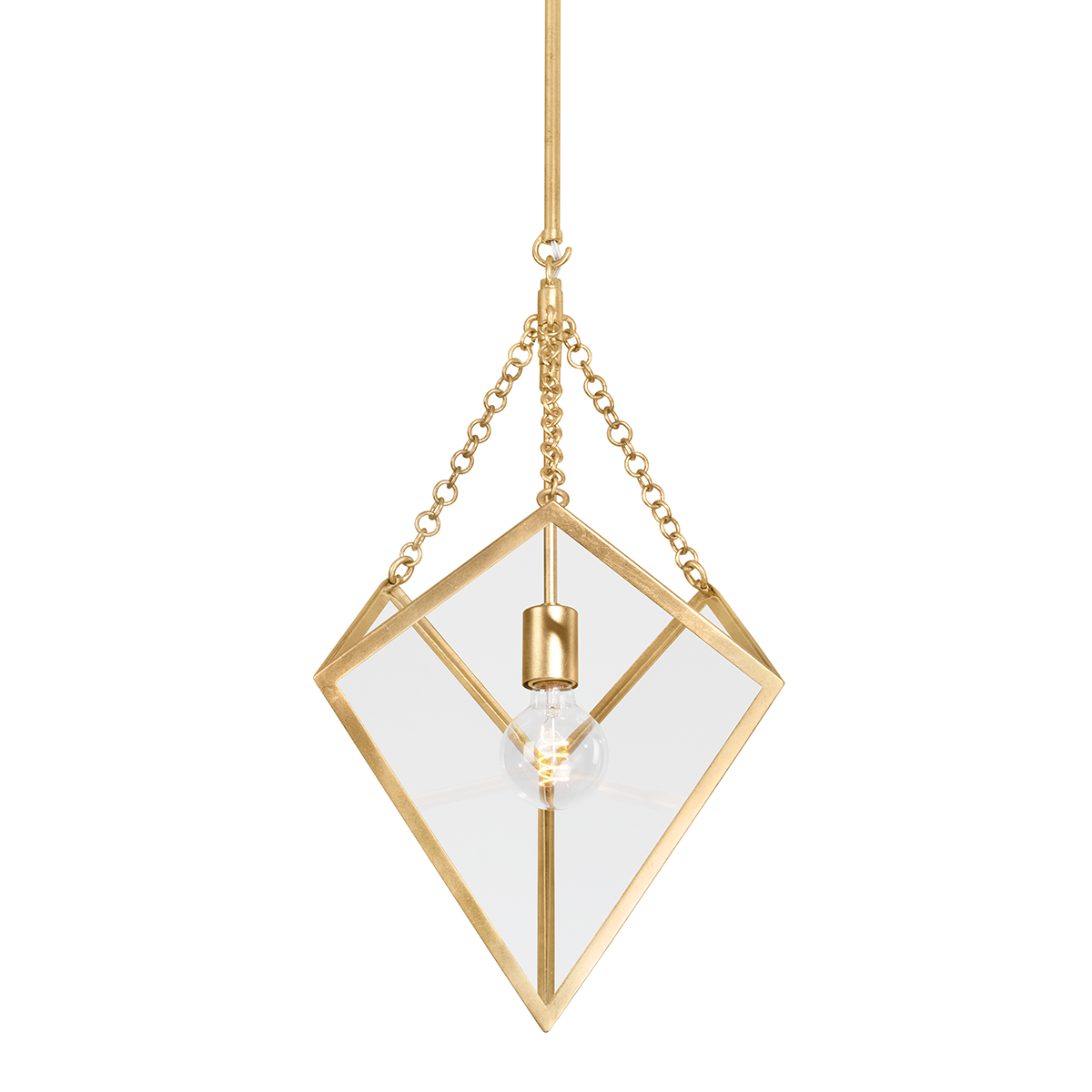 Brookfield Lantern 15.25" shown from a second angle to highlight the frame and glass panel detail.