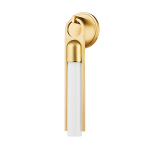 Bethlehem Wall Sconce in aged brass — a Hudson Valley wall sconce for bathrooms, hallways, and living rooms at Laurie Yapp Home.