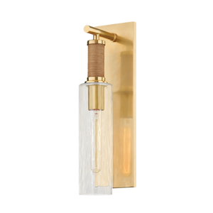 Eastchester Wall Sconce in aged brass — a Hudson Valley wall sconce for bathrooms, hallways, and living rooms at Laurie Yapp Home.