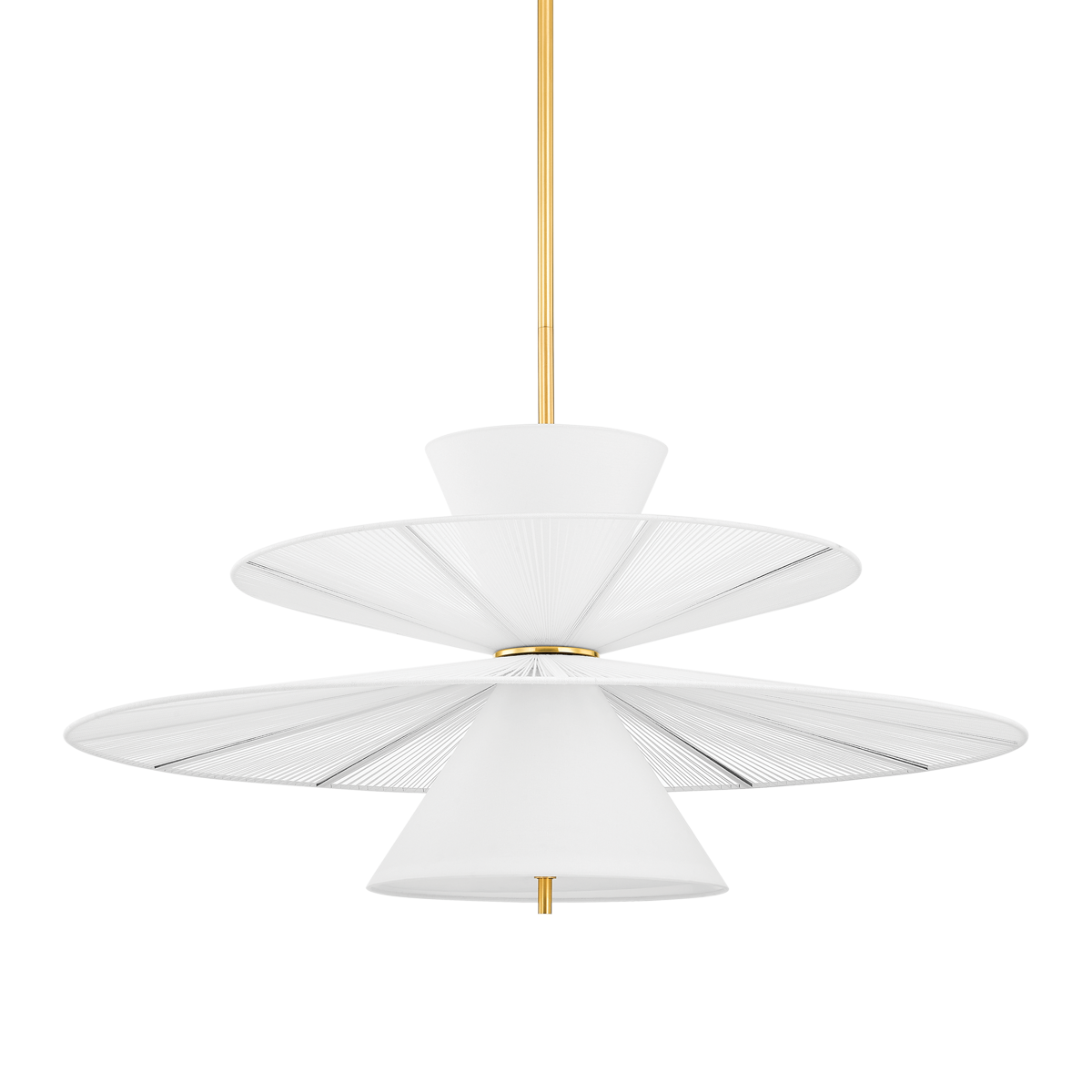 Esperance Chandelier in aged brass — a Hudson Valley chandelier for dining rooms, entries, and living rooms at Laurie Yapp Home.