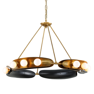 Hopper Chandelier 41" — a Corbett chandelier for dining rooms, entries, and living rooms at Laurie Yapp Home.