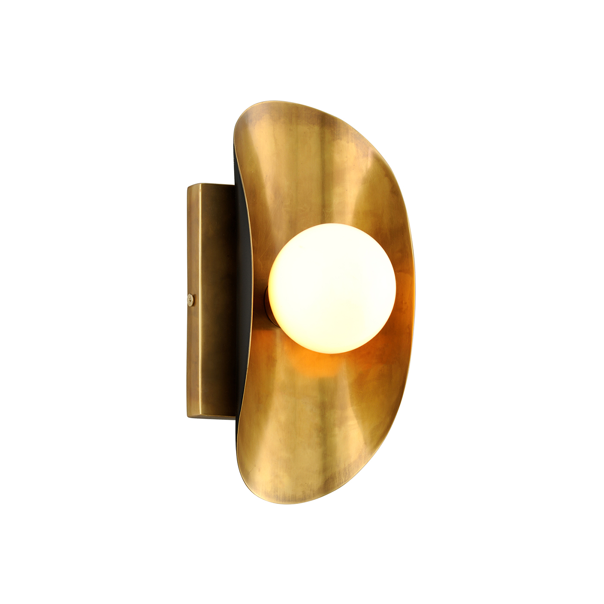 Hopper Wall Sconce 4.5" x 10" — a Corbett wall sconce for bathrooms, hallways, and living rooms at Laurie Yapp Home.