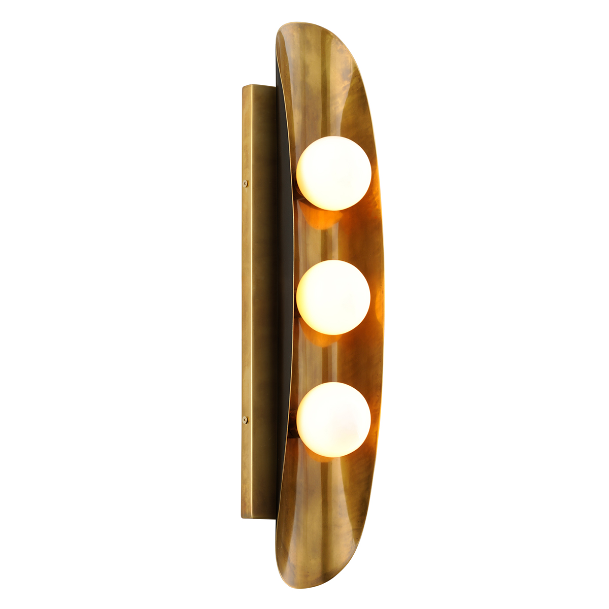 Hopper Wall Sconce 4.5" x 23.75" — a Corbett wall sconce for bathrooms, hallways, and living rooms at Laurie Yapp Home.
