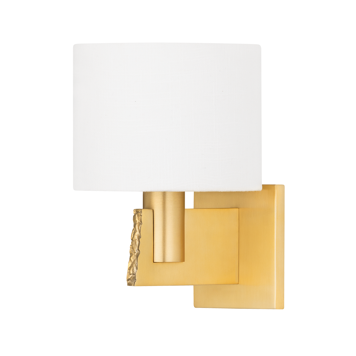Brampton Wall Sconce in aged brass — a Hudson Valley wall sconce for bathrooms, hallways, and living rooms at Laurie Yapp Home.