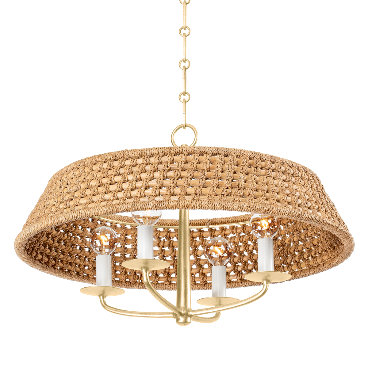 Bradley Chandelier 22" — a Hudson Valley chandelier for dining rooms, entries, and living rooms at Laurie Yapp Home.