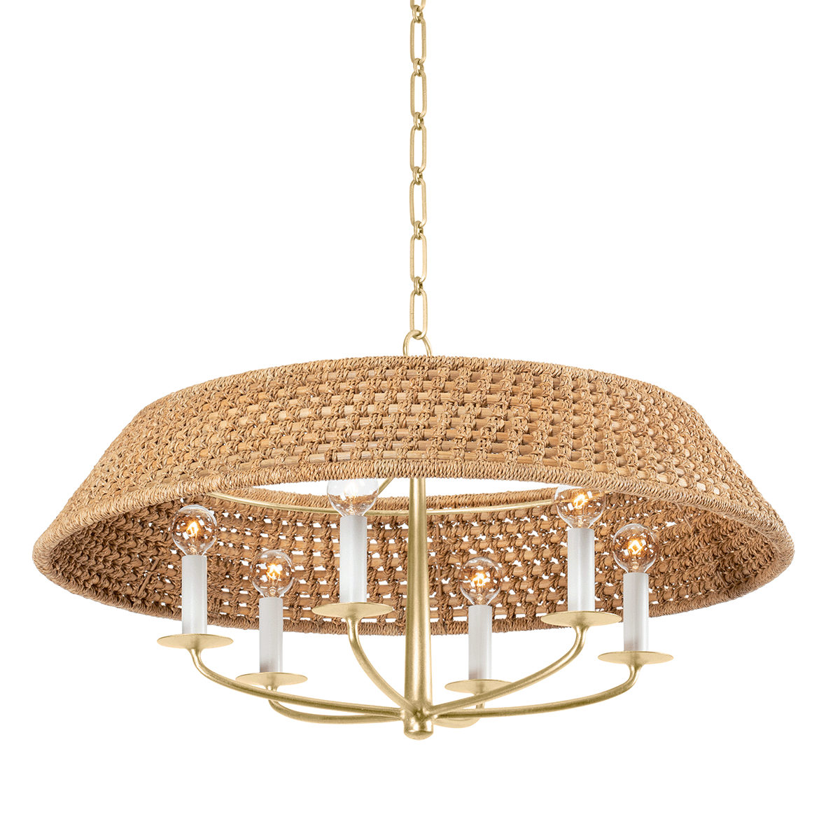 Bradley Chandelier 30" — a Hudson Valley chandelier for dining rooms, entries, and living rooms at Laurie Yapp Home.