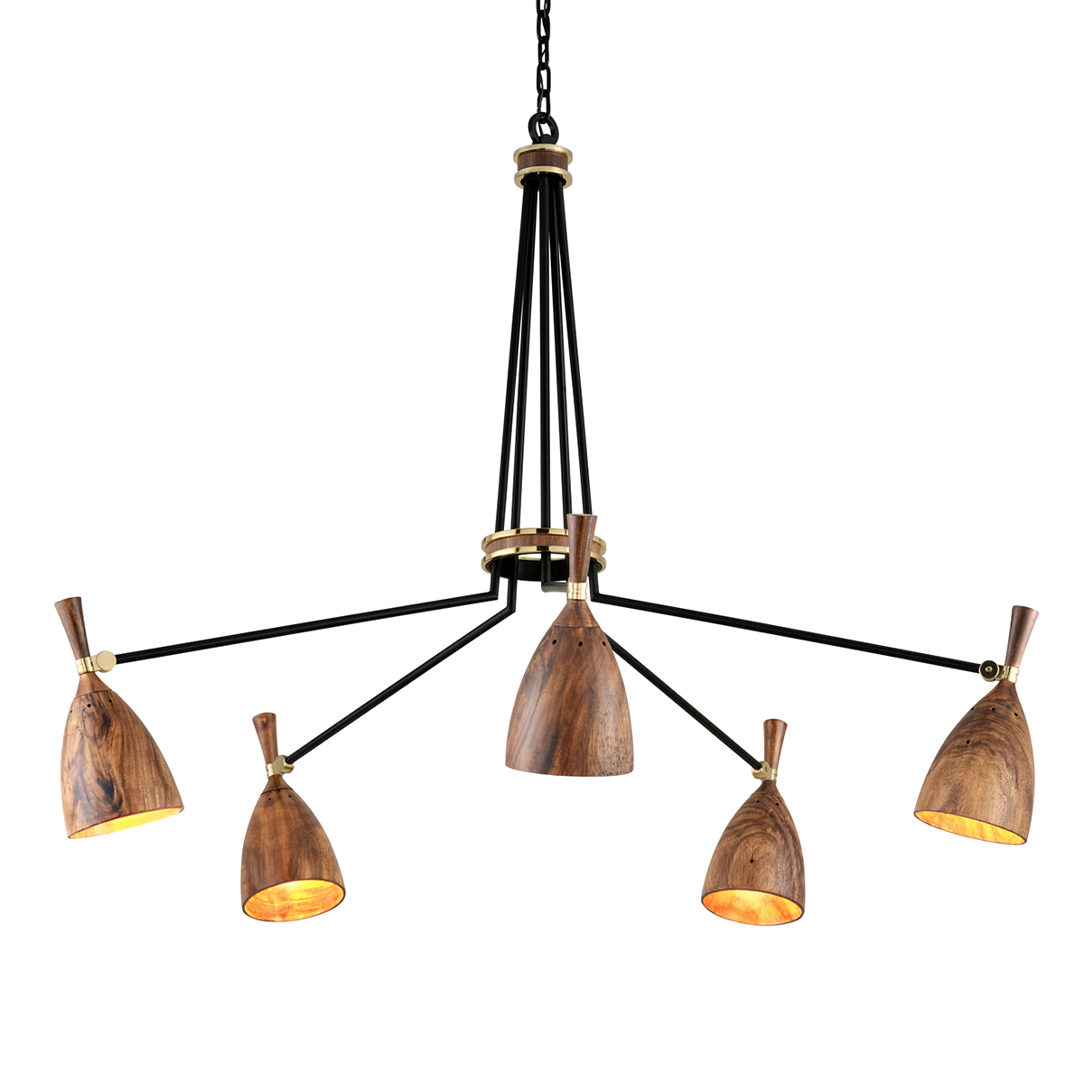 Utopia Chandelier 52.75" — a Corbett chandelier for dining rooms, entries, and living rooms at Laurie Yapp Home.