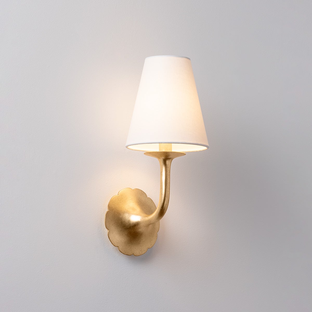 Close-up of the Winnipeg Wall Sconce showing the arm curve and shade silhouette.