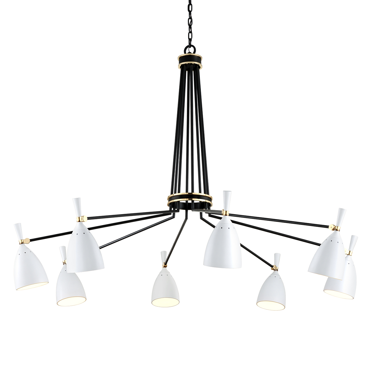 Utopia Chandelier 63.5" — a Corbett chandelier for dining rooms, entries, and living rooms at Laurie Yapp Home.