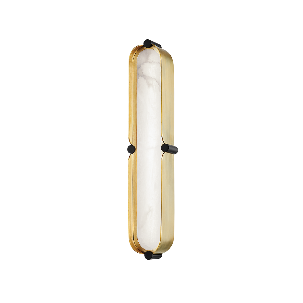 Tribeca Bath And Vanity 3.25" x 16" in aged brass — a Hudson Valley bath and vanity for bathrooms and powder rooms at Laurie Yapp Home.