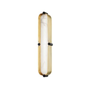 Tribeca Bath And Vanity 3.25" x 16" in aged brass — a Hudson Valley bath and vanity for bathrooms and powder rooms at Laurie Yapp Home.