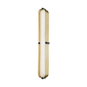 Tribeca Bath And Vanity 3.25" x 23.75" in aged brass — a Hudson Valley bath and vanity for bathrooms and powder rooms at Laurie Yapp Home.