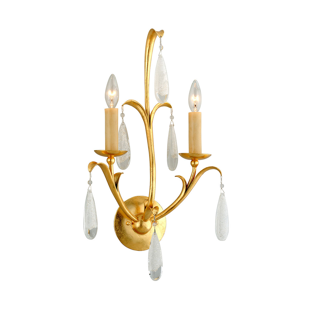 Prosecco Wall Sconce — a Corbett wall sconce for bathrooms, hallways, and living rooms at Laurie Yapp Home.