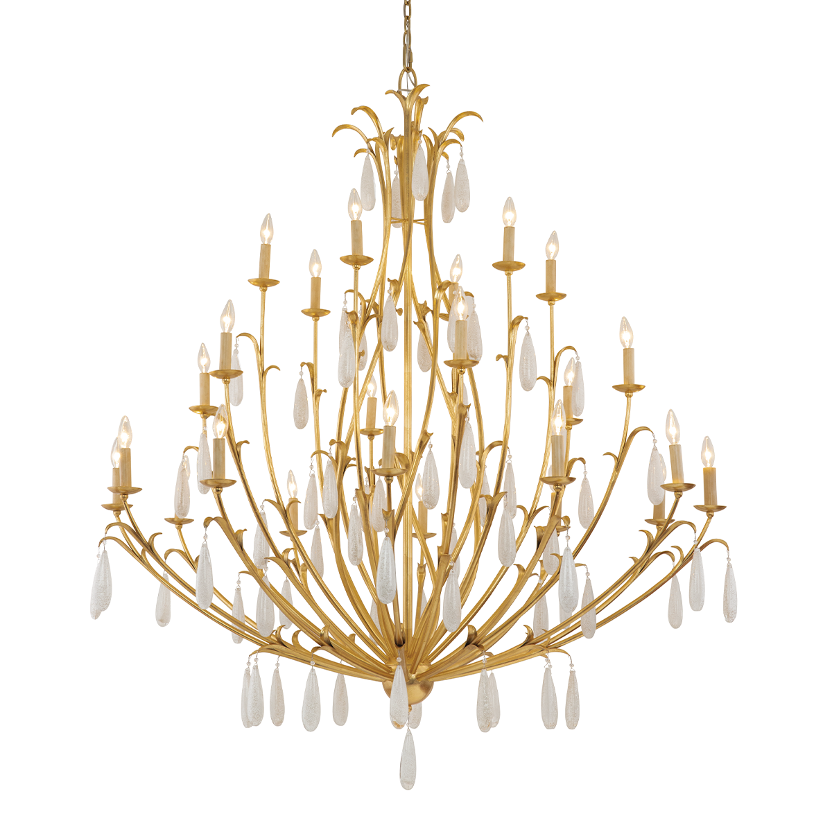 Prosecco Chandelier 60" — a Corbett chandelier for dining rooms, entries, and living rooms at Laurie Yapp Home.