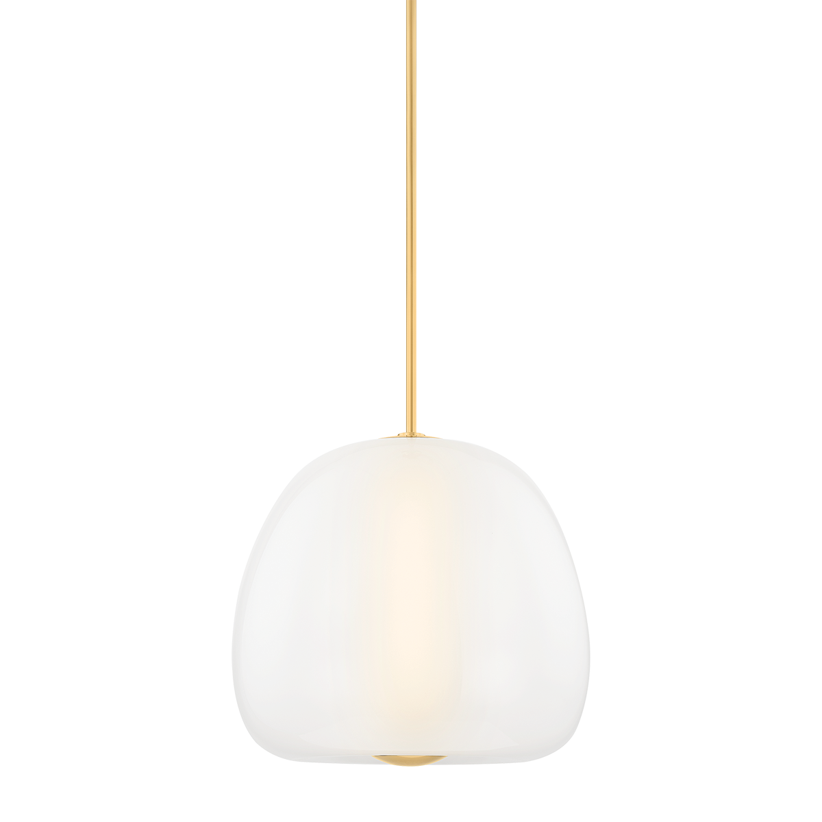Scranton Pendant 19" in aged brass — a Hudson Valley pendant for kitchens, entries, and dining rooms at Laurie Yapp Home.