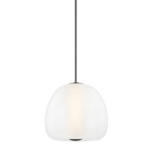 Scranton Pendant 19" in bronze shown from a second angle to highlight the shade shape and metal detail.