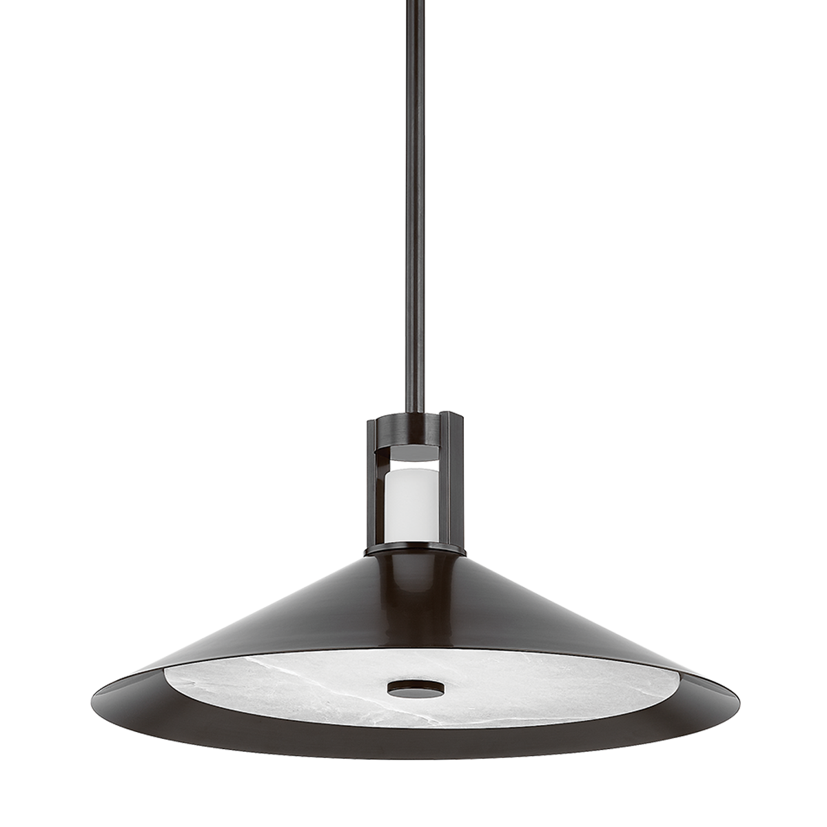 Clermont Pendant 20" in aged brass — a Hudson Valley pendant for kitchens, entries, and dining rooms at Laurie Yapp Home.