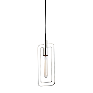 Masonville Pendant 6.25" in polished nickel shown from a second angle to highlight the shade shape and metal detail.