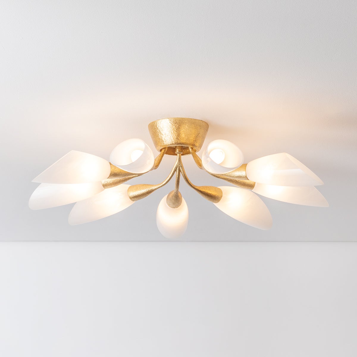 Enfield Semi Flush 30.75" shown from a second angle to highlight the shade profile and mounting canopy.