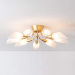 Enfield Semi Flush 30.75" shown from a second angle to highlight the shade profile and mounting canopy.