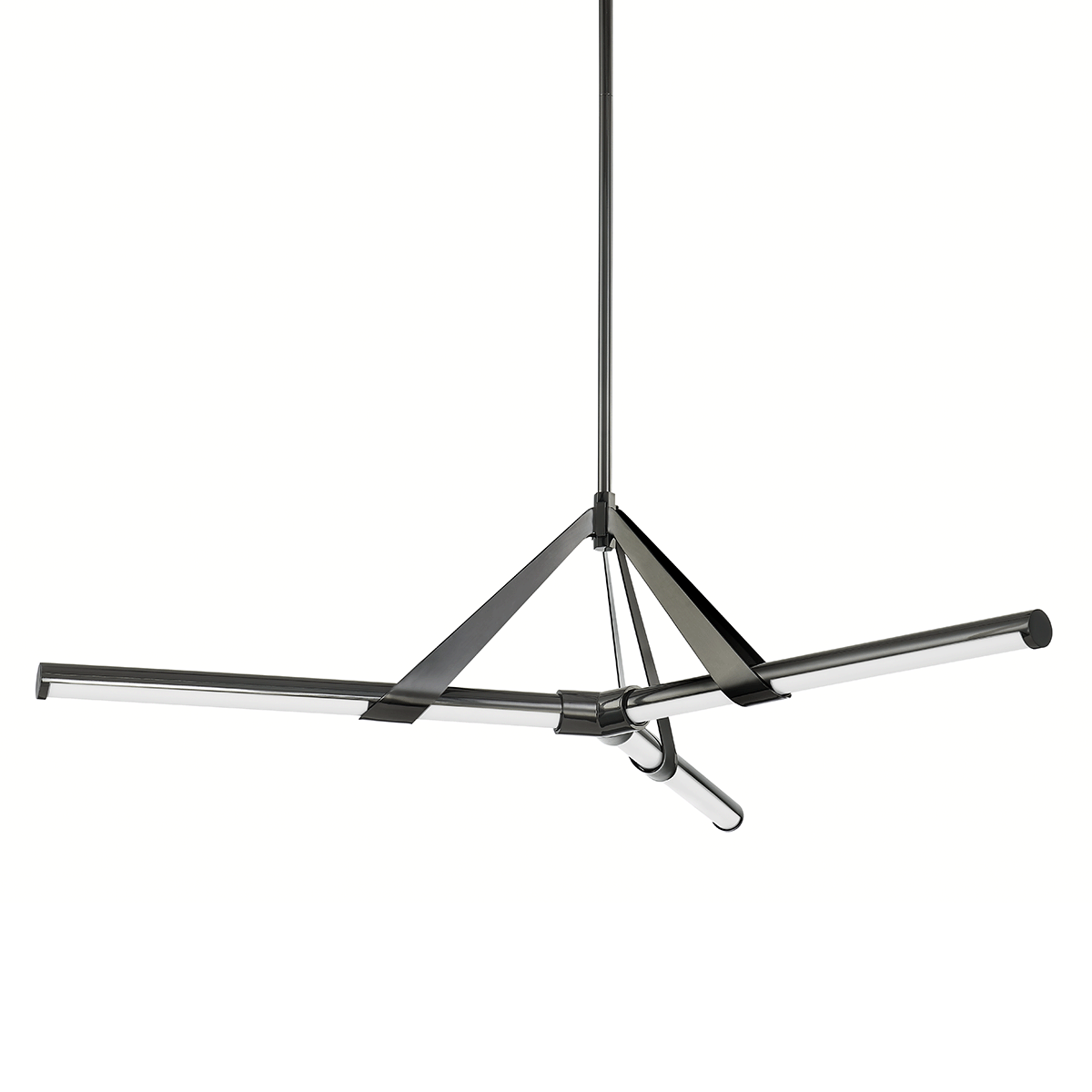 Jonas Chandelier 46" shown from a second angle to highlight the frame, arms, and shade detail.