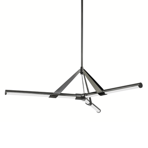 Jonas Chandelier 46" shown from a second angle to highlight the frame, arms, and shade detail.