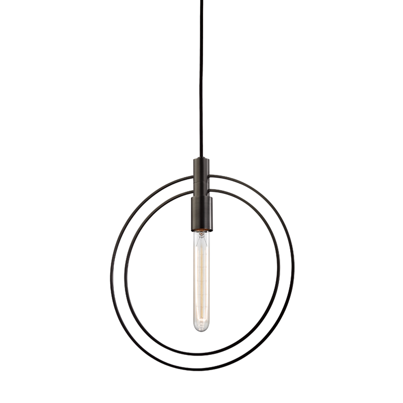 Masonville Pendant 13.75" in aged brass — a Hudson Valley pendant for kitchens, entries, and dining rooms at Laurie Yapp Home.