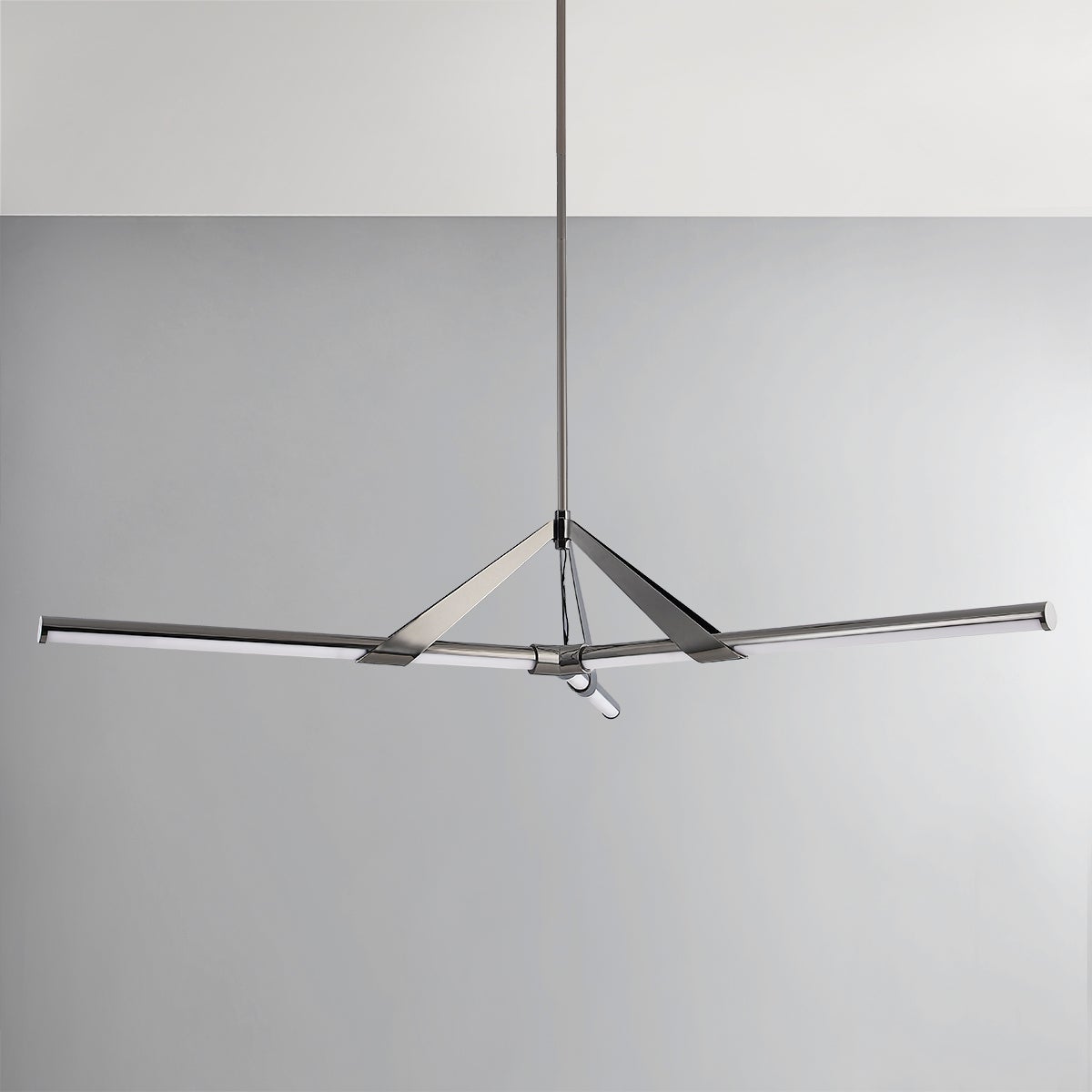 Close-up of the Jonas Chandelier 62.25" showing the frame, arms, and shade detail.