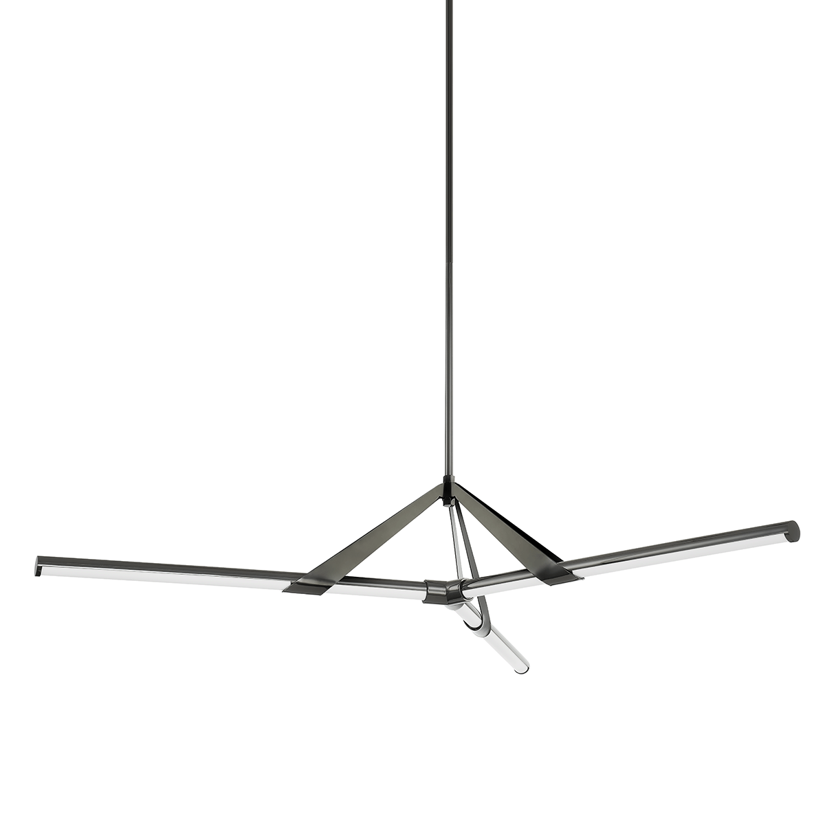 Jonas Chandelier 62.25" shown from a second angle to highlight the frame, arms, and shade detail.
