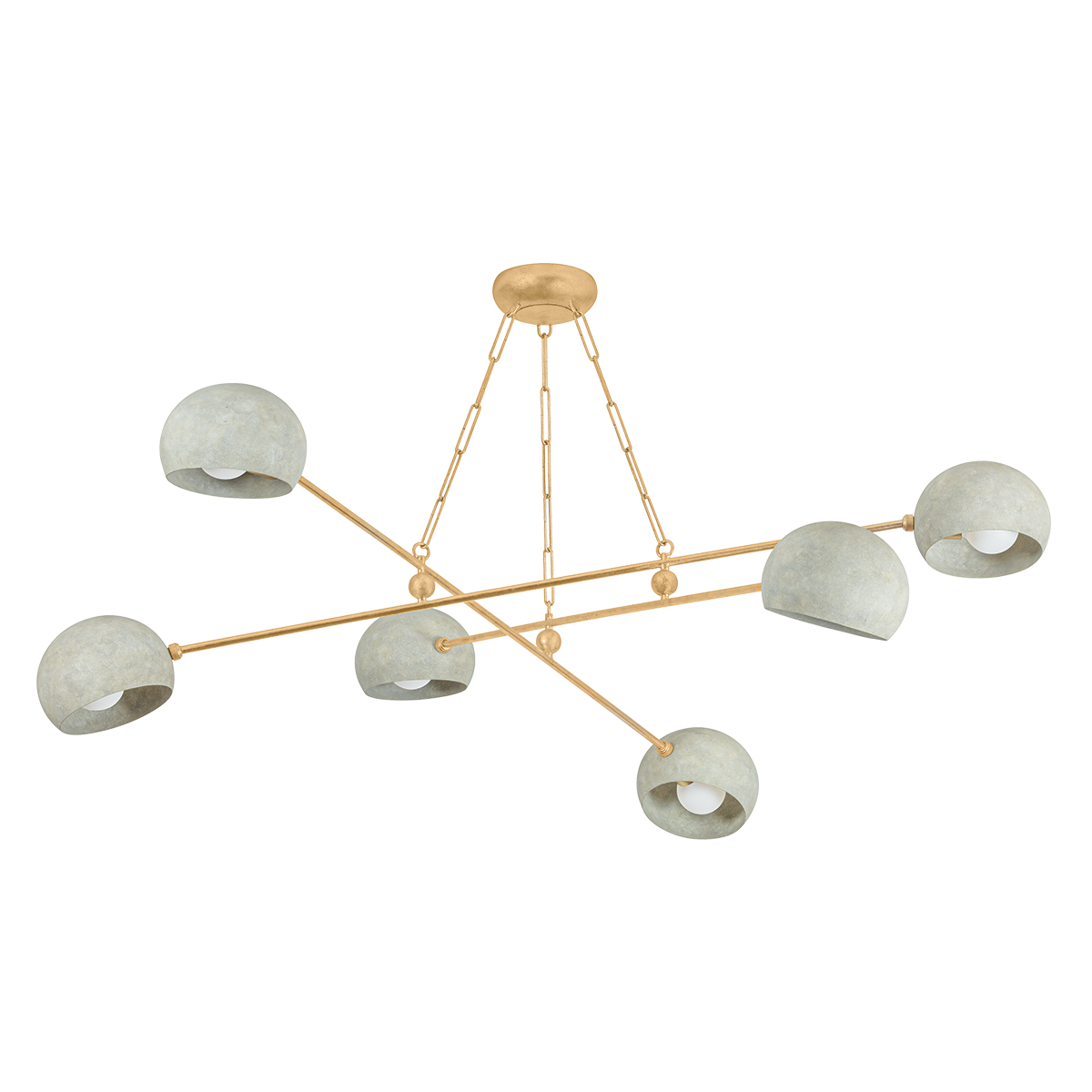 Turner Chandelier 60" — a Hudson Valley chandelier for dining rooms, entries, and living rooms at Laurie Yapp Home.