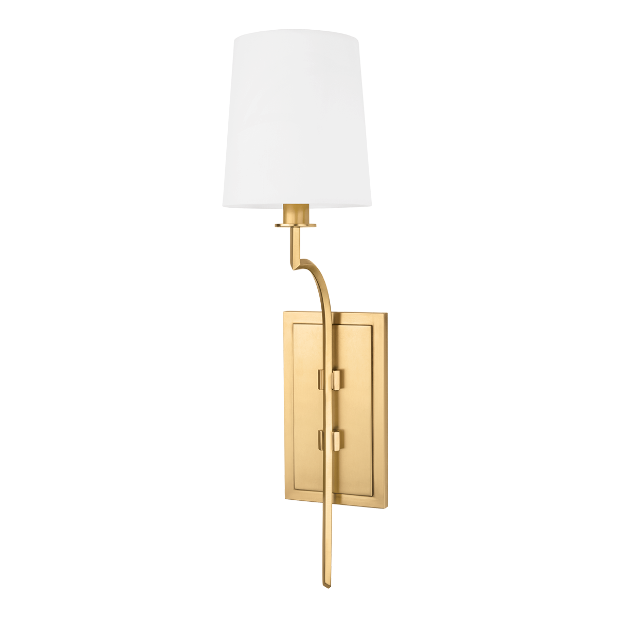 Glenford Wall Sconce 5.5" in aged brass — a Hudson Valley wall sconce for bathrooms, hallways, and living rooms at Laurie Yapp Home.