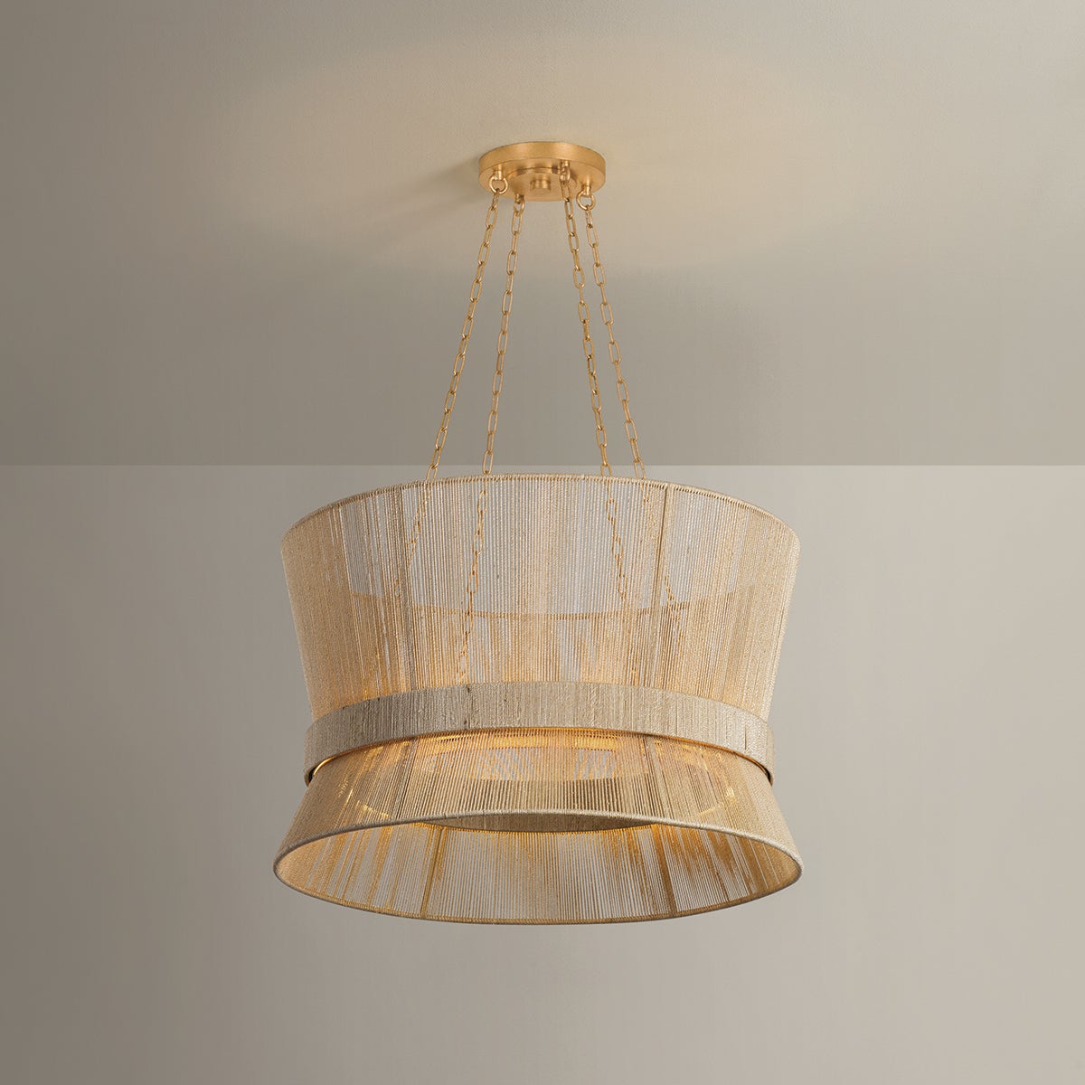 Ocean Hill Pendant shown from a second angle to highlight the shade shape and metal detail.