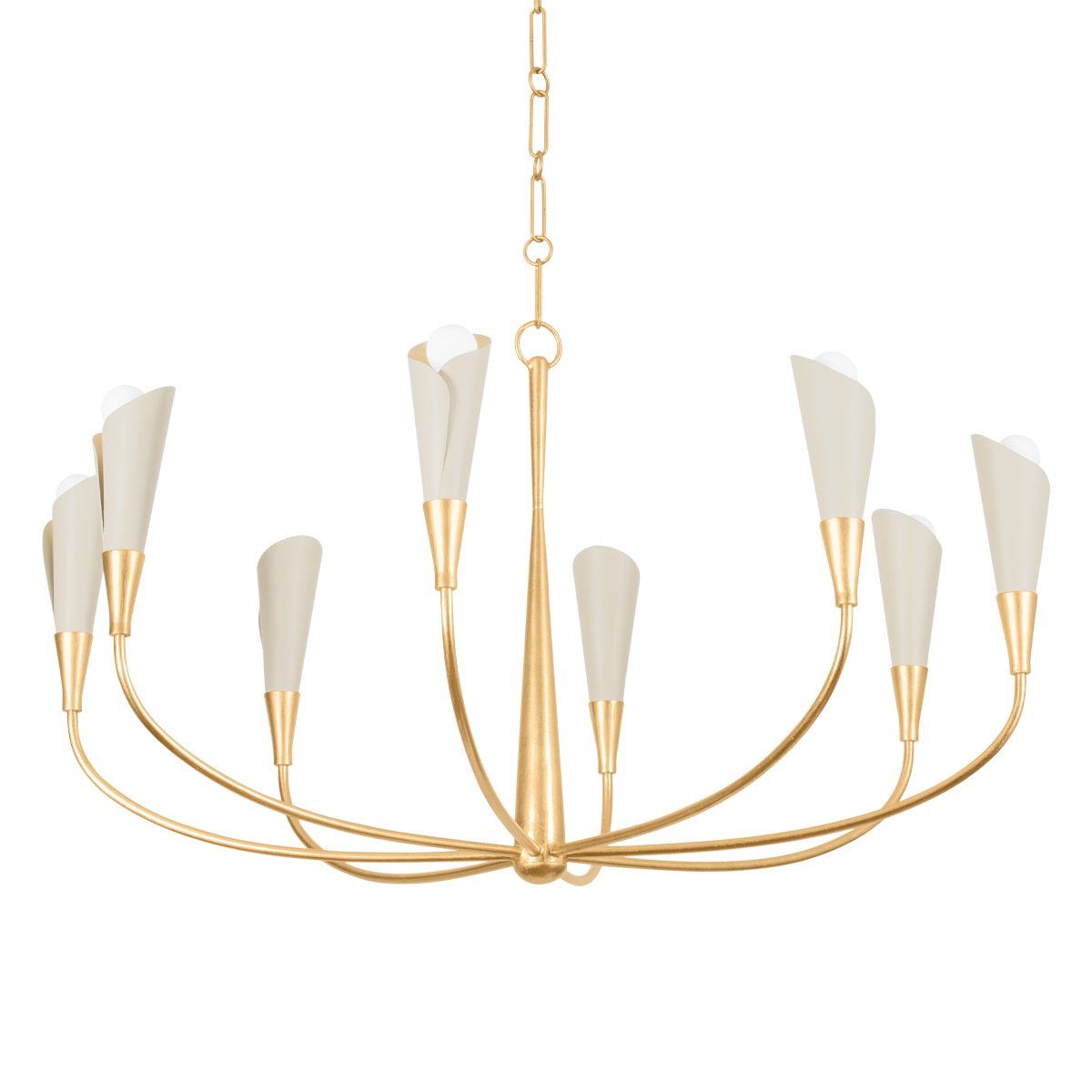 Montrose Chandelier 44" — a Hudson Valley chandelier for dining rooms, entries, and living rooms at Laurie Yapp Home.