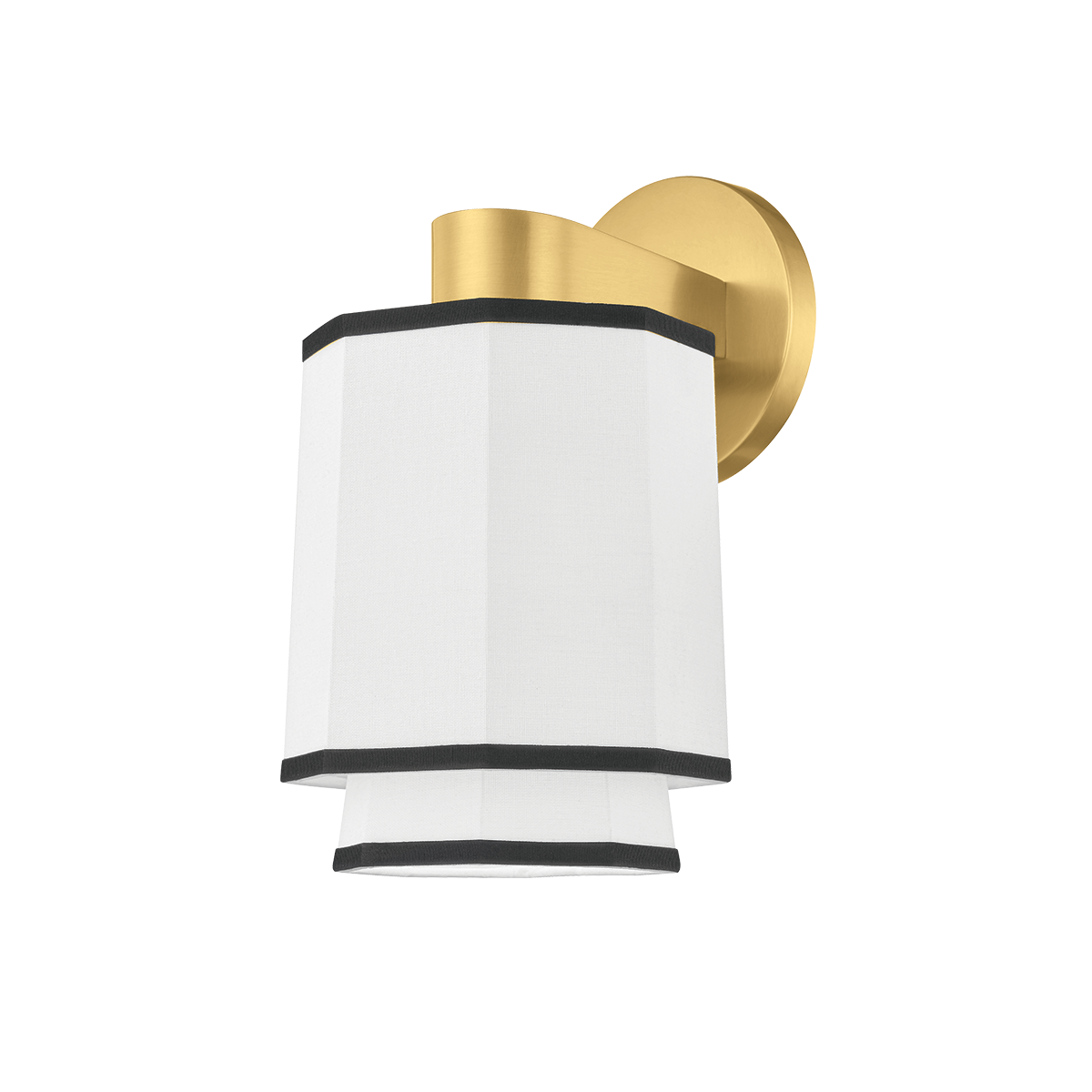 Riverdale Wall Sconce in aged brass — a Hudson Valley wall sconce for bathrooms, hallways, and living rooms at Laurie Yapp Home.