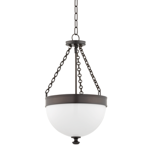 Barrington Pendant 14" shown from a second angle to highlight the shade shape and metal detail.