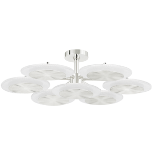 Topaz Semi Flush 37.75" — a Corbett flush mount for hallways, bedrooms, and entryways at Laurie Yapp Home.