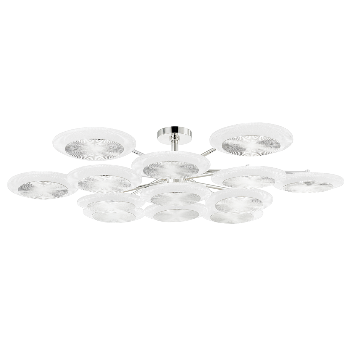 Topaz Semi Flush 56.75" — a Corbett flush mount for hallways, bedrooms, and entryways at Laurie Yapp Home.