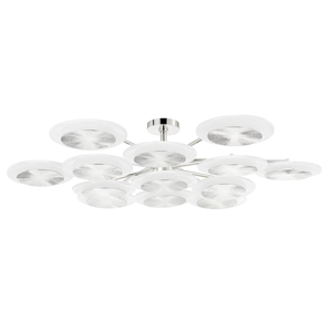 Topaz Semi Flush 56.75" — a Corbett flush mount for hallways, bedrooms, and entryways at Laurie Yapp Home.