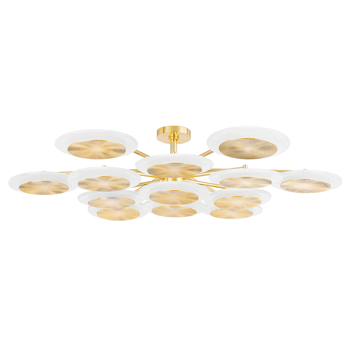 Topaz Semi Flush 56.75" — a Corbett flush mount for hallways, bedrooms, and entryways at Laurie Yapp Home.