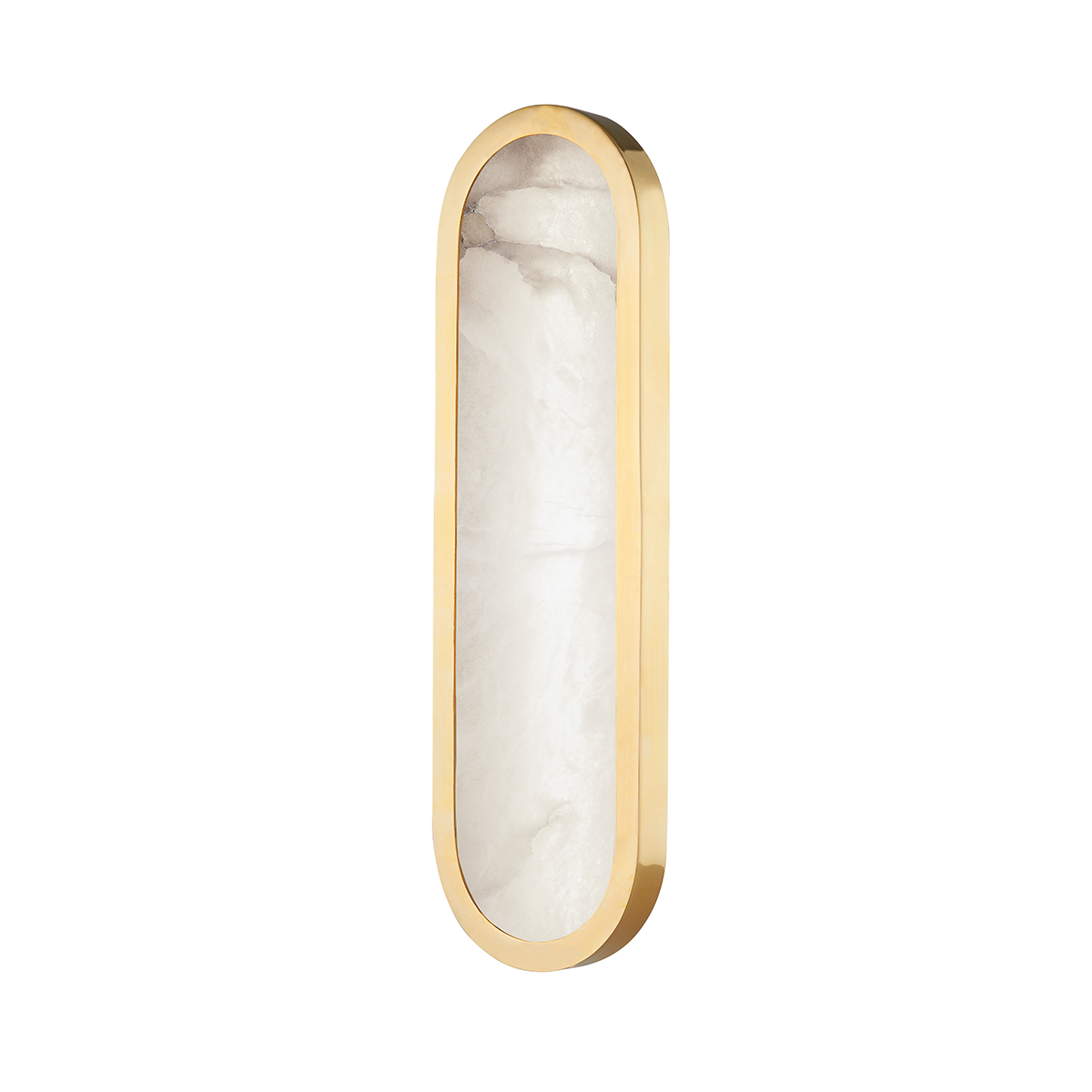 Manhasset Wall Sconce 5.75" x 18.5" in aged brass — a Hudson Valley wall sconce for bathrooms, hallways, and living rooms at Laurie Yapp Home.
