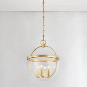 Close-up of the Malloy Lantern 15.5" showing the frame and glass panel detail.