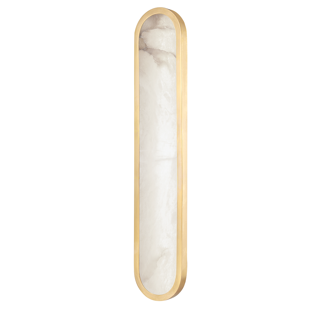 Manhasset Wall Sconce 5.75" x 28" in aged brass — a Hudson Valley wall sconce for bathrooms, hallways, and living rooms at Laurie Yapp Home.
